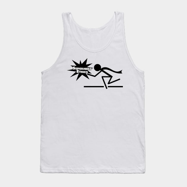 Superhero Ethics - Black on Light Tank Top by SuperheroEthics